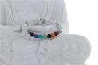 Couverture du livre « Bracelet 7 chakras howlite perles rondes 8 mm breloque om » de  aux éditions Dg-exodif