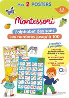 Couverture du livre « Mon poster montessori - l'alphabet des sons + les nombres jusqu'a 100 » de  aux éditions Hachette Education