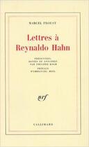 Couverture du livre « Lettres a reynaldo hahn » de Proust/Berl aux éditions Gallimard