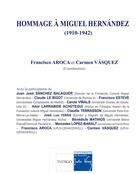 Couverture du livre « Hommage à Miguel Hernandez : (1910-1942) » de  aux éditions Indigo Cote Femmes