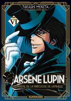 Couverture du livre « Arsène Lupin gentleman-cambrioleur Tome 6 : le diadème de la princesse de Lampalle » de Takashi Morita aux éditions Kurokawa