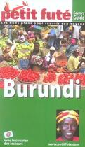 Couverture du livre « Burundi (édition 2007) » de Collectif Petit Fute aux éditions Le Petit Fute