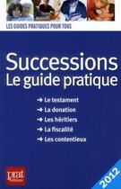 Couverture du livre « Successsions 2012 » de S Dibos Lacroux aux éditions Prat