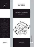 Couverture du livre « La révolution textuelle et autres écrits (1974-1977) » de Jean Ricardou aux éditions Impressions Nouvelles