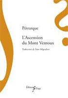 Couverture du livre « L'ascension du mont Ventoux » de Petrarque aux éditions Sillage
