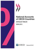 Couverture du livre « National accounts of OECD countries ; detailed tables 2006-2013 ; volumen 2014, issue 2 » de Ocde aux éditions Ocde