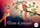 Couverture du livre « Dessins de perroquets calendrier mural 2018 din a4 horizonta - perroquets comme ils sont et c » de Djeric D aux éditions Calvendo