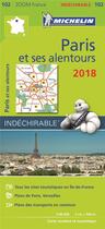 Couverture du livre « Carte zoom 102 paris et ses alentours 2018 » de Collectif Michelin aux éditions Michelin