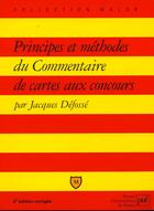 Couverture du livre « Principes & methodes comment.de cart » de Jacques Defosse aux éditions Belin Education