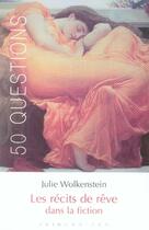 Couverture du livre « Les récits de rêve dans la fiction » de Julie Wolkenstein aux éditions Klincksieck