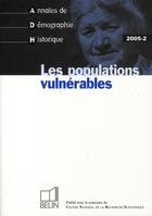 Couverture du livre « Les populations vulnérables » de Bardet/Bourdelais aux éditions Belin