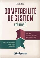 Couverture du livre « Comptabilité de gestion » de Armelle Mathe aux éditions Studyrama