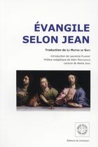 Couverture du livre « Évangile selon Jean » de  aux éditions Corlevour