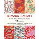 Couverture du livre « Kimono flowers gift wrapping papers - 12 sheets /anglais » de  aux éditions Tuttle