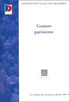 Couverture du livre « Couture parisienne » de  aux éditions Documentation Francaise