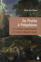 Couverture du livre « De protee a polypheme » de Brunel Jp aux éditions Sorbonne Universite Presses