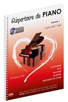 Couverture du livre « Repertoire 1ere annee + 1 dvd » de Christophe Astié aux éditions Music Sales