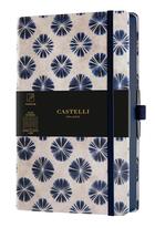 Couverture du livre « Carnet shibori grand format ligne flowers » de Castelli aux éditions Castelli Milano