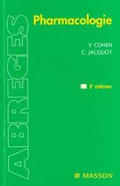 Couverture du livre « Pharmacologie (5e édition) » de Christian Jacquot aux éditions Elsevier-masson