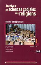 Couverture du livre « Archives de sciences sociales des religions 188 - bulletin bibliographique » de  aux éditions Ehess