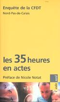 Couverture du livre « Les 35h en actes » de  aux éditions Editions De L'aube