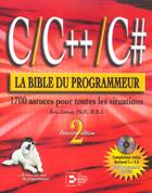 Couverture du livre « La bible du programmeur en c/c++/c avec cd-rom (2e édition) » de Jamsa aux éditions Reynald Goulet