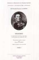 Couverture du livre « Mémoires (1771-1848) ; la regénération de la prusse après iena, ou les prémices de la défaite de 1870 » de Hermann Von Boyen aux éditions Editions Historiques Teissedre