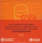 Couverture du livre « General standard for food additives. gfsa 2010. codex alimentarius (cd-rom) multilingual (ch/en/ed/f » de  aux éditions Fao