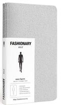 Couverture du livre « Fashionary mini felt mens (grey) » de Fashionary aux éditions Fashionary