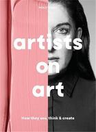 Couverture du livre « Artists on art » de Holly Black aux éditions Laurence King