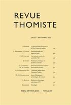 Couverture du livre « Revue thomiste - n 3/2022 » de Margelidon P-M. aux éditions Klincksieck