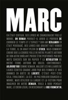 Couverture du livre « Marc » de Benjamin Stock aux éditions Rue Fromentin