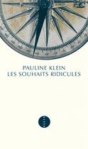 Couverture du livre « Les souhaits ridicules » de Pauline Klein aux éditions Allia