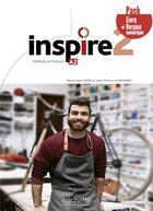Couverture du livre « Inspire 2 ; FLE ; A2 » de Jean-Thierry Le Bougnec et Marie-Jose Lopes aux éditions Hachette Fle