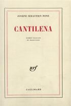 Couverture du livre « Cantilena » de Pons J S. aux éditions Gallimard