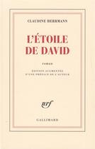 Couverture du livre « L'étoile de David » de Claudine Herrmann aux éditions Gallimard