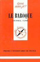 Couverture du livre « Baroque (le) » de Tapie Victor L. aux éditions Que Sais-je ?