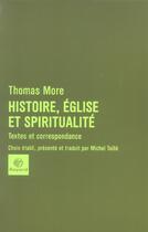 Couverture du livre « Histoire eglise et spiritualite » de  aux éditions Bayard