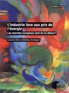 Couverture du livre « L'industrie face aux prix de l'énergie : les marchés européens sont-ils en défaut ? » de Mathieu Bordigoni et Caroline Mini aux éditions Presses De L'ecole Des Mines