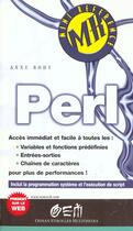 Couverture du livre « Perl mini reference » de Anne Bohy aux éditions Eyrolles