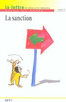 Couverture du livre « LETTRE DU GRAPE t.57 ; la sanction » de  aux éditions Eres