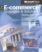 Couverture du livre « E-Commerce ; Strategies Et Solutions » de Brenda Kienan aux éditions Microsoft Press