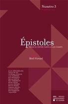 Couverture du livre « Epistoles 3 Dossier Reel Virtuel » de  aux éditions Pu De Louvain
