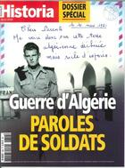 Couverture du livre « Historia mensuel n 856 guerre d'algerie, paroles de soldats - avril 2018 » de  aux éditions L'histoire