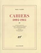 Couverture du livre « Cahiers - vol04 - (1894-1914)-1900-1901 » de Bernard Valery aux éditions Gallimard