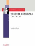 Couverture du livre « Théorie générale du droit » de Jean-Louis Bergel aux éditions Dalloz