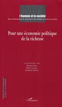 Couverture du livre « Pour une economie politique de la richesse - vol156 - n 156-157 » de Richard Sobel aux éditions Editions L'harmattan