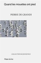 Couverture du livre « Quand les mouettes ont pied » de Pierre De Grandi aux éditions Plaisir De Lire