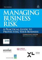 Couverture du livre « Managing Business Risk » de Reuvid Jonathan aux éditions Kogan Page Digital