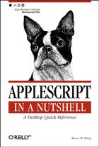 Couverture du livre « Applescript in a nutshell » de Bruce W. Perry aux éditions O'reilly Media